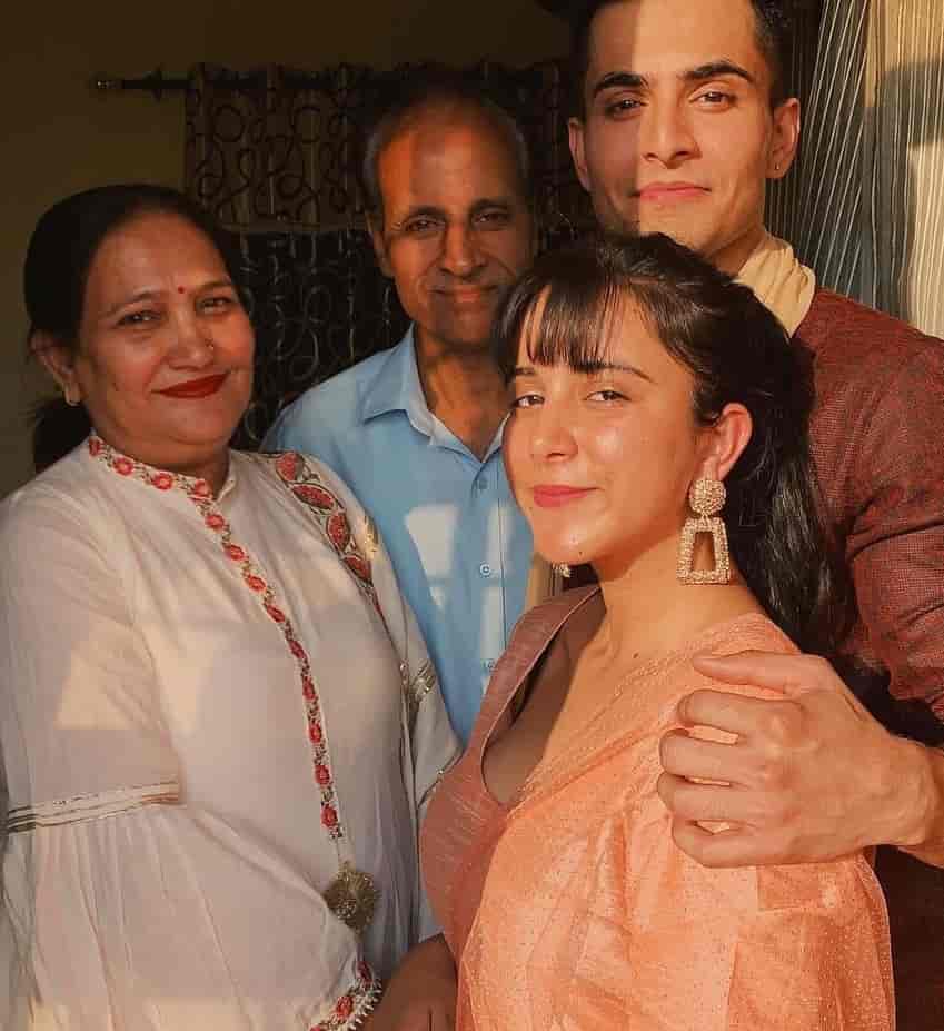 Anirudh Sharma With His Family