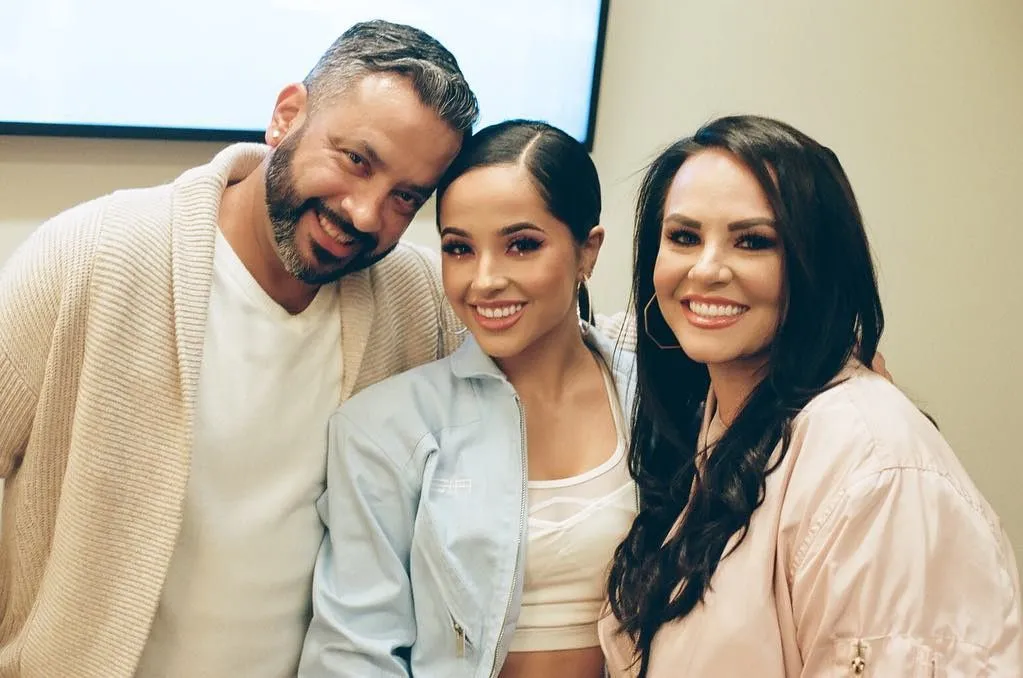 Becky G With Her Father And Mother
