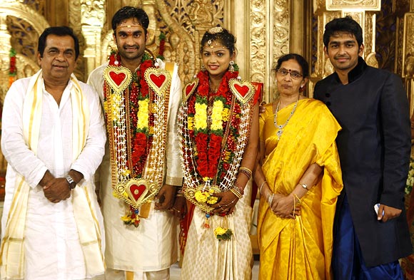 Brahmanandam With His Family