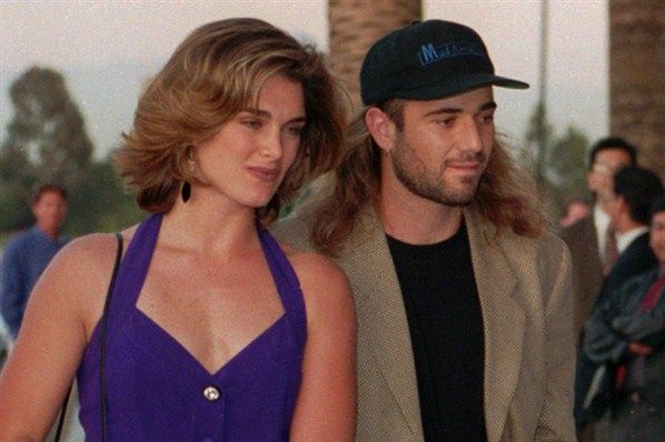 Brooke Shields With Andre Agassi