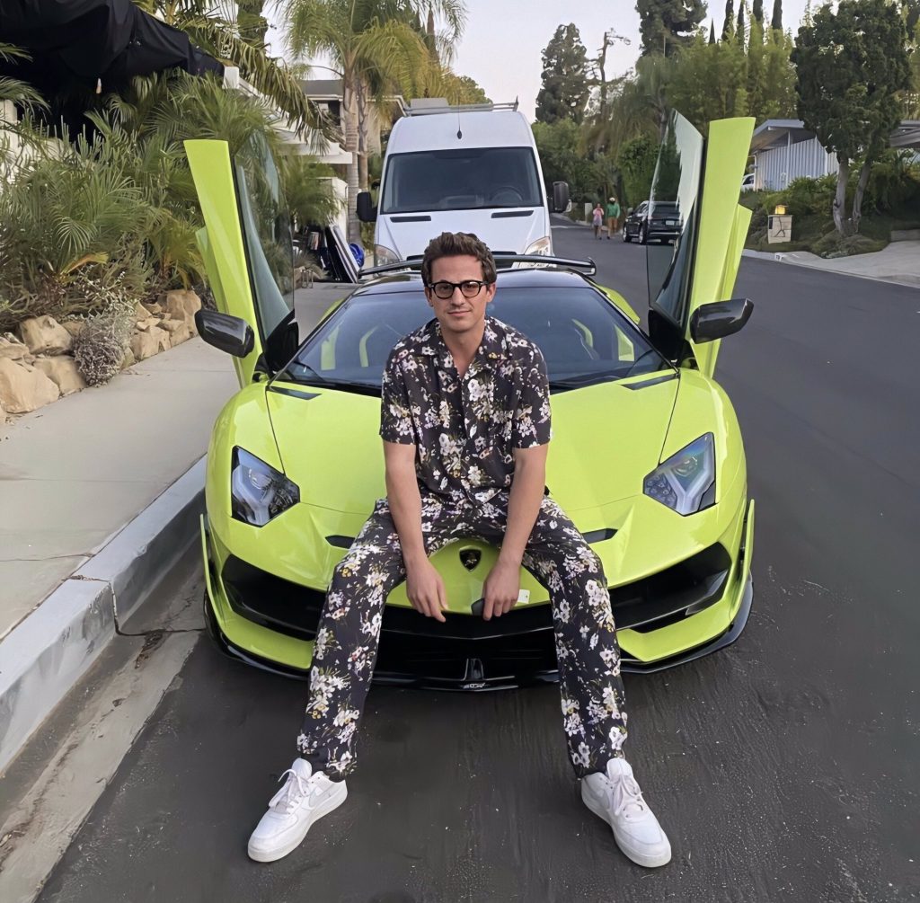 Charlie Puth With His Car Collection