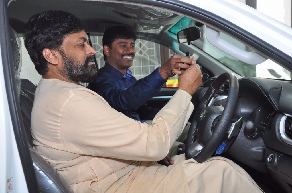 Chiranjeevi With His Car