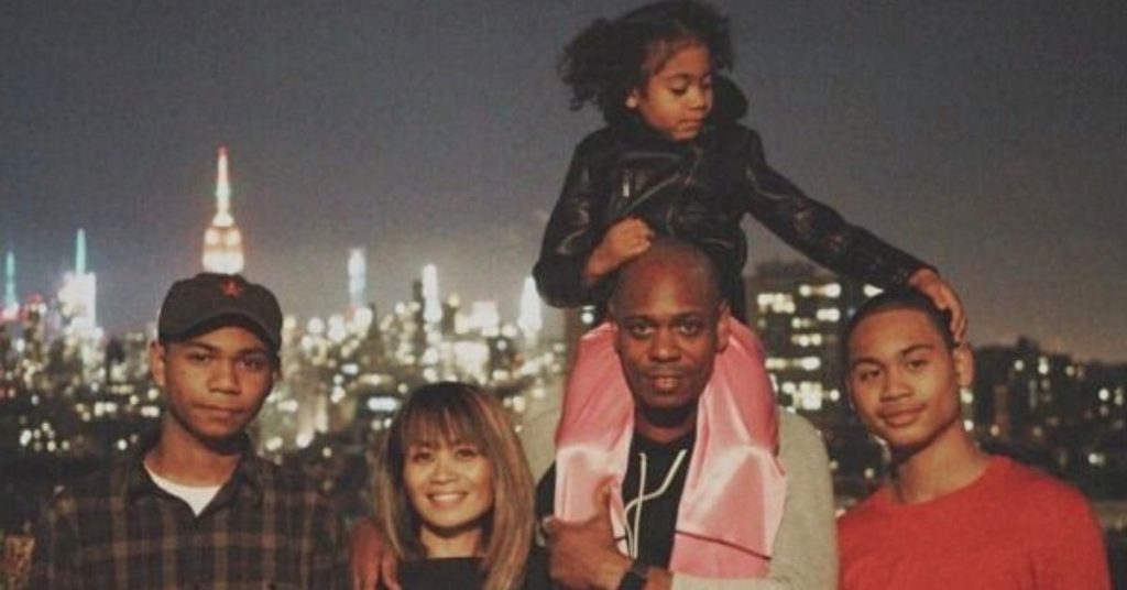 Dave Chappelle With His Children
