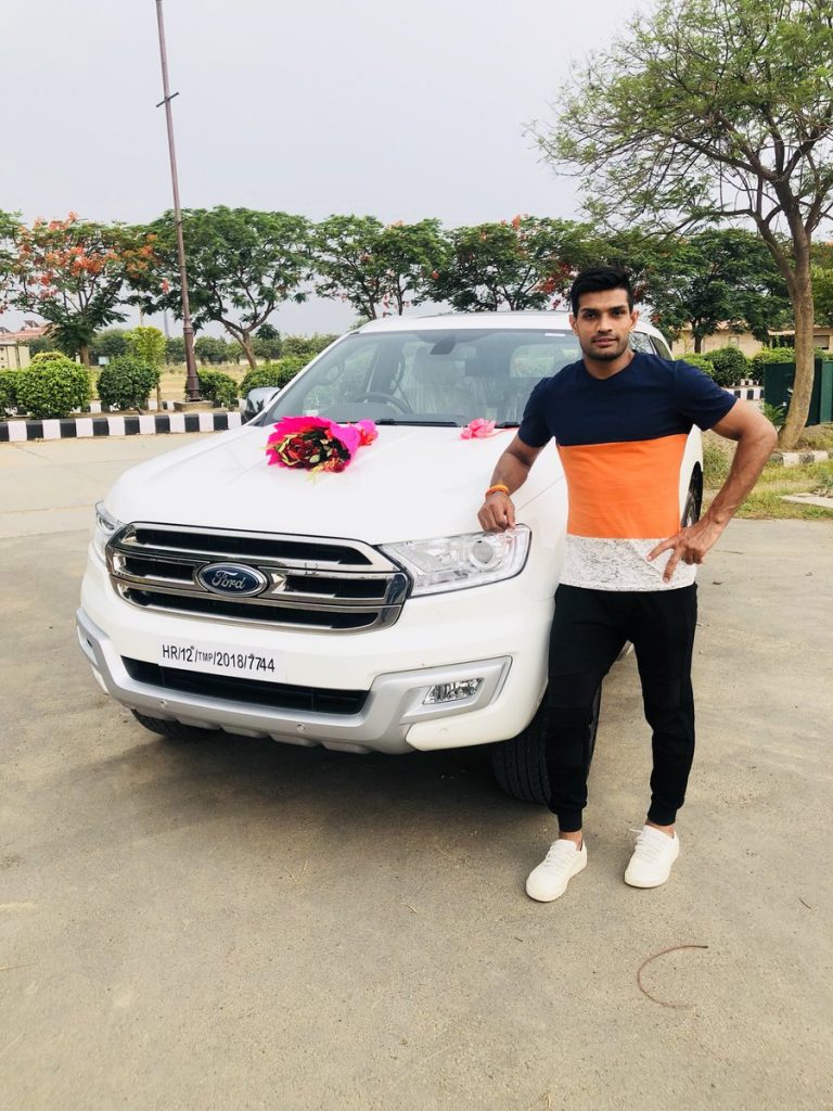 Deepak Hooda With His Car