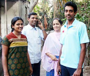 Dhawal Kulkarni With Family