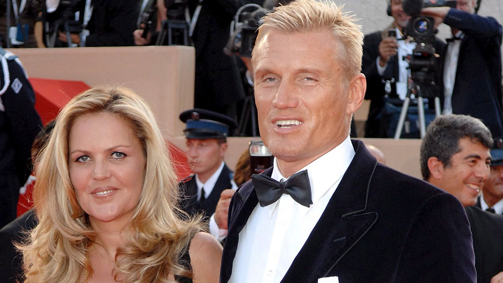 Dolph Lundgren With Anette Qviberg