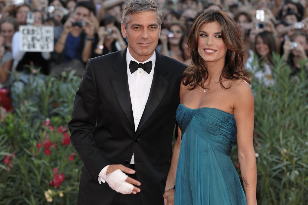 George Clooney With Elisabetta Canalis