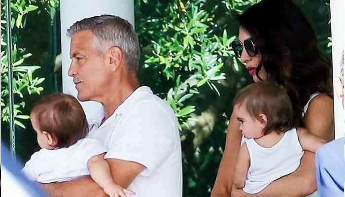 George Clooney With His Children