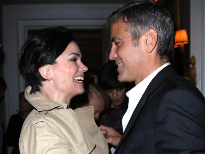 George Clooney With Karen duffy
