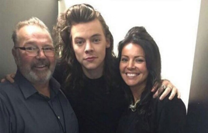 Harry Styles With His Father And Mother