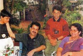 Indrajith Sukumaran With His Father And Mother