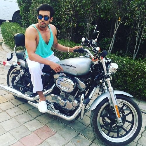 Karan Khanna With His Bike