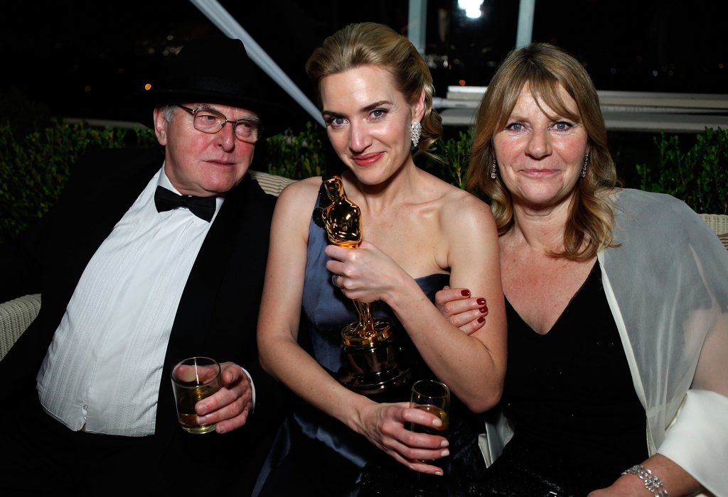 Kate Winslet With Her Father And Mother