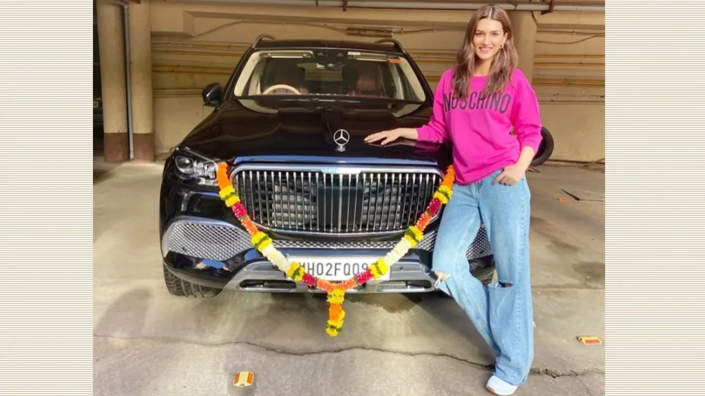 Kriti Sanon With Her Car