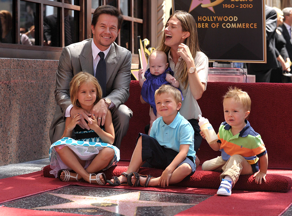 Mark Wahlberg With His Children