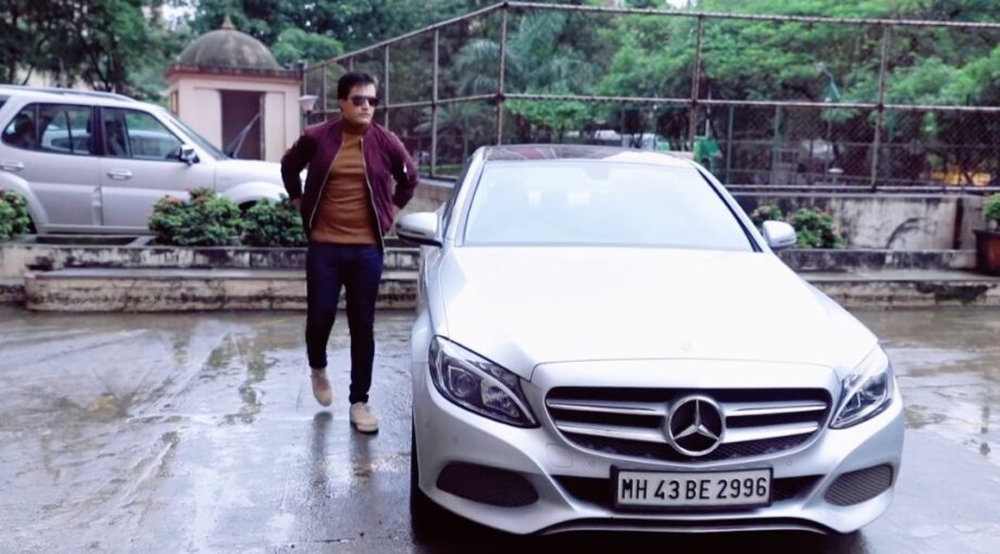 Mohsin Khan With His Car