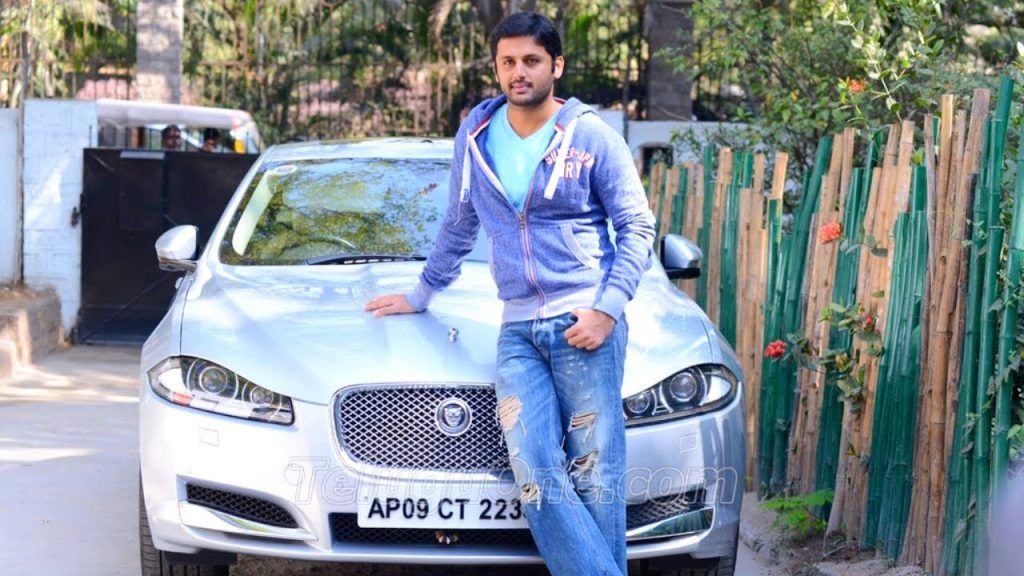 Nithin With His Car