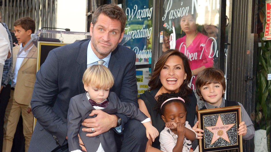 Peter Hermann With His Children