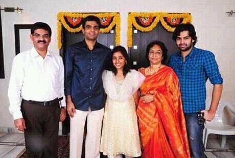 Ram Pothineni With His Family