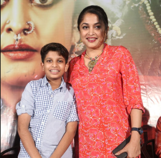 Ramya Krishnan With Her Son