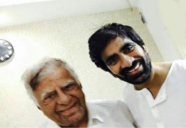 Ravi Teja With His Father