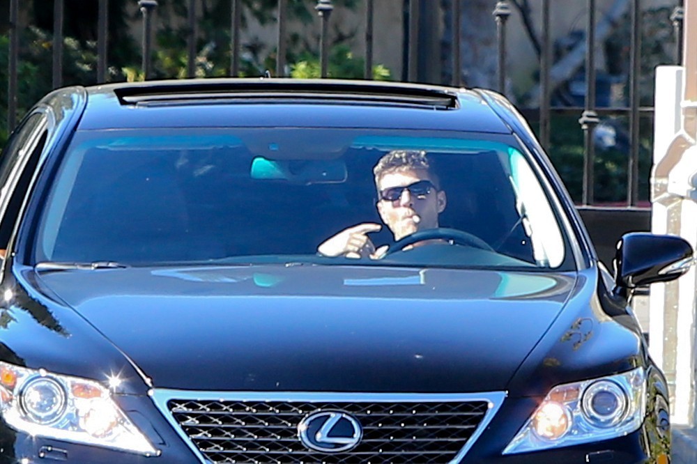 Ryan Phillippe With His Car
