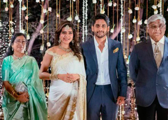 Samantha Akkineni With Her Father And Mother