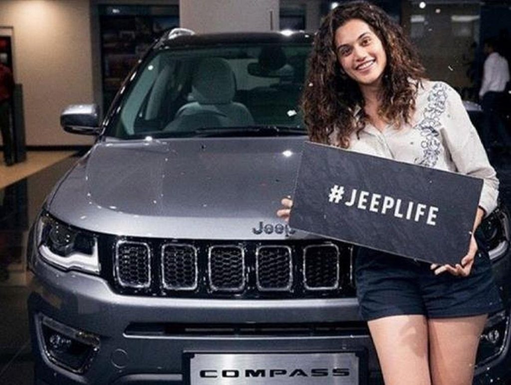 Taapsee Pannu With Her Car