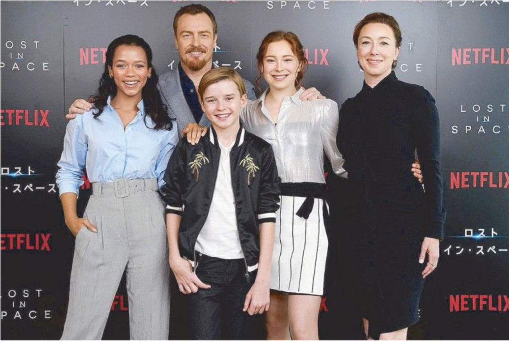 Toby Stephens With His Children