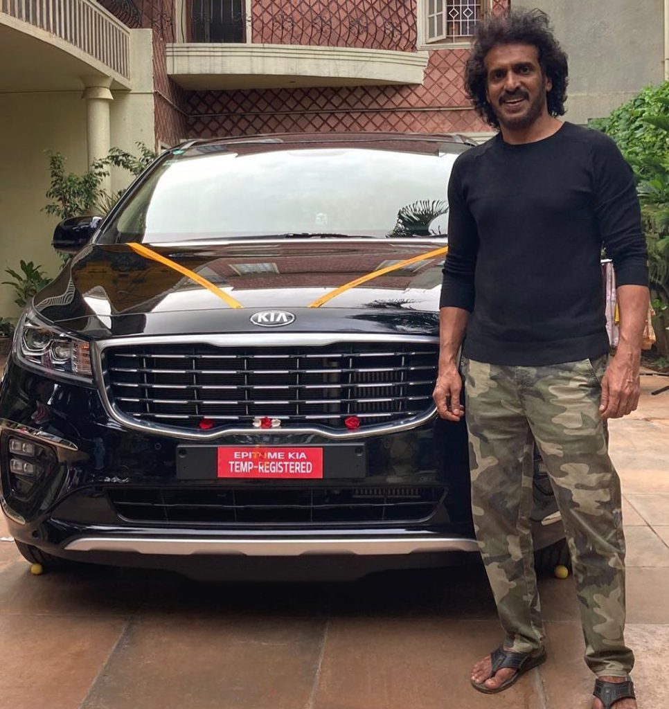 Upendra With His Car